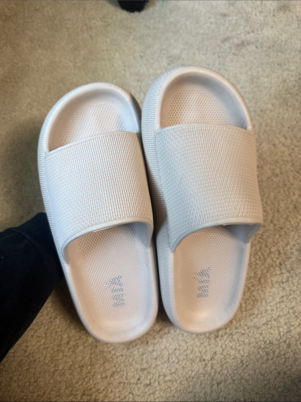 White Slide Sandals - Comfortable Everyday Slip-Ons